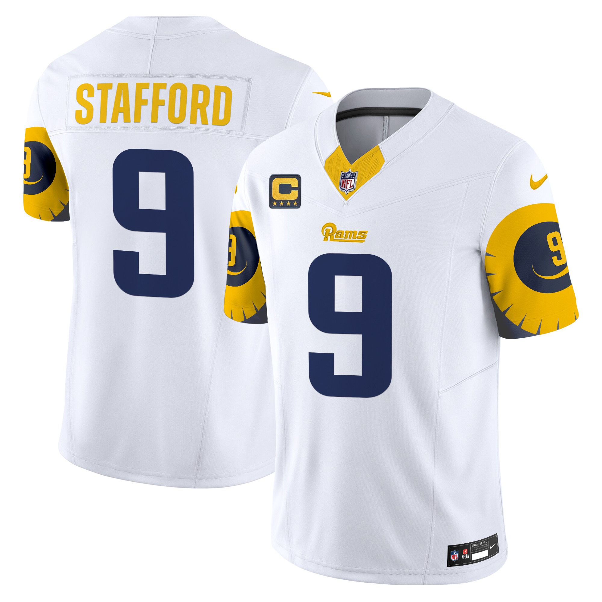 Men Los Angeles Rams #9 Stafford White 2024 Nike Special Vapor Limited NFL Jersey